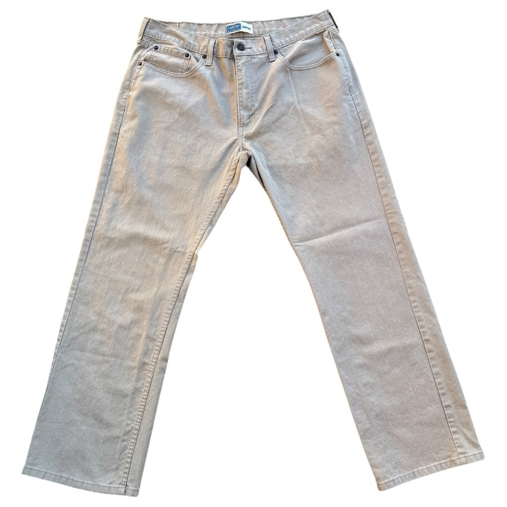 Levi Strauss Signature Straight - Pants in Khaki - Size 36 x 32 - 6 Pocket